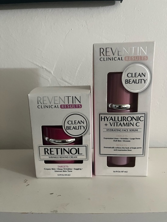 reventin Other - Reventin Clinical Results Retinol & Hyaluronic + Vitamin C Skincare Set - Pink